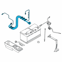 OEM 2011 BMW X5 Battery Cable Diagram - 61-12-9-292-883