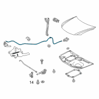 OEM 2016 Scion tC Release Cable Diagram - 53630-21020