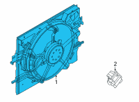 OEM Nissan Motor & Fan Assy-W/Shroud Diagram - 21481-6LB0B