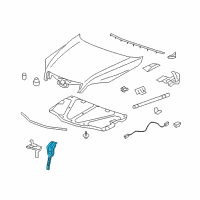 OEM 2009 Saturn Vue Latch Support Diagram - 96661525