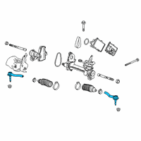 OEM Buick Enclave Outer Tie Rod Diagram - 23214215