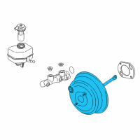 OEM BMW X5 Power Brake Booster Diagram - 34-33-6-864-074