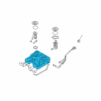 OEM 2009 Hyundai Santa Fe Tank Assembly-Fuel Diagram - 31150-0W000