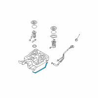 OEM 2009 Hyundai Santa Fe Band Assembly-Fuel Tank RH Diagram - 31210-0W000