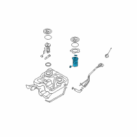 OEM 2009 Hyundai Santa Fe Complete-Fuel Pump Diagram - 31110-0W000