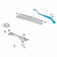 OEM 2020 Honda Insight Arm, Windshield Wiper Diagram - 76610-TBA-A01