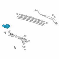 OEM 2019 Honda Insight Motor Complete, Front Diagram - 76505-TBA-A02