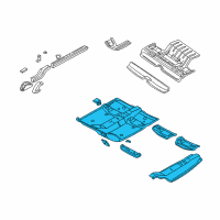 OEM 1999 Chrysler Concorde Floor Pan Diagram - 4580010AI