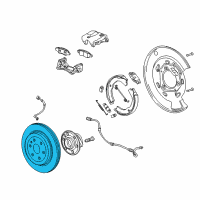 OEM 2011 Cadillac SRX Rotor Diagram - 13501317