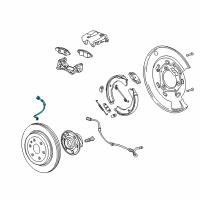 OEM 2011 Cadillac SRX Brake Hose Diagram - 20842853