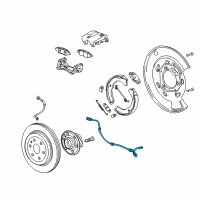 OEM 2015 Cadillac SRX Rear Speed Sensor Diagram - 15921850
