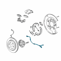 OEM 2016 Cadillac SRX Rear Speed Sensor Diagram - 15921850