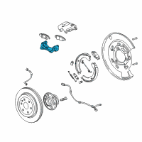 OEM 2012 Cadillac SRX Caliper Support Diagram - 20957797