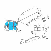 OEM 1993 Dodge B350 Fuel Tank Diagram - 52018210
