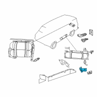 OEM 1995 Dodge B1500 Regulator-Fuel Pressure Diagram - 5189130AA