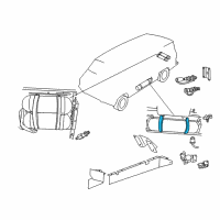 OEM 1997 Dodge B3500 Fuel Tank Strap Diagram - 52018212