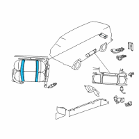 OEM Dodge B350 Fuel Tank Strap Diagram - 52018223