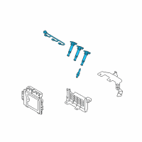 OEM 2007 Hyundai Santa Fe Coil Assembly-Ignition R Diagram - 27301-3E410