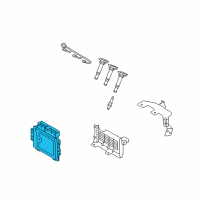 OEM Hyundai Santa Fe Engine Control Module Unit Diagram - 39109-3E034