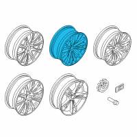 OEM 2017 BMW 530i xDrive Light Alloy Rim Ferricgrey Diagram - 36-11-6-863-423