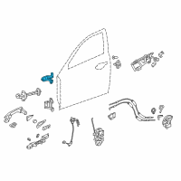 OEM 2007 Honda Accord Hinge, Right Front Door (Upper) Diagram - 67410-S5D-A01ZZ