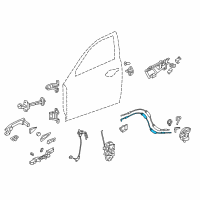 OEM 2010 Acura TSX Cable, Front Inside Handle Diagram - 72131-TL0-G01