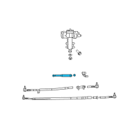 OEM Jeep Wrangler DAMPER-Steering Diagram - 52060058AF