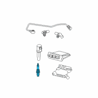 OEM Mercury Mariner Spark Plug Diagram - CGSF-22N-A1