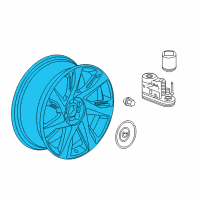 OEM 2014 Cadillac ELR Wheel, Alloy Diagram - 23203130
