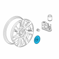 OEM Cadillac ELR Center Cap Diagram - 22894674