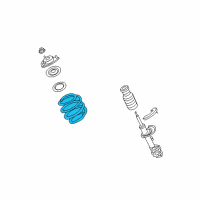 OEM 2013 Jeep Compass Front Suspension-Coil Spring Diagram - 5105867AD