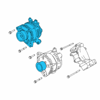 OEM Ford F-250 Super Duty Alternator Diagram - HC3Z-10346-F