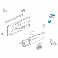 OEM 1998 Acura Integra Switch Assembly, Power Window Assistant (Graphite Black) Diagram - 35760-ST8-003ZA