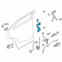 OEM 2019 Ford Explorer Lower Hinge Diagram - BB5Z-7826811-C