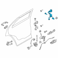 OEM 2022 Ford Maverick Upper Hinge Diagram - BB5Z-7826801-C