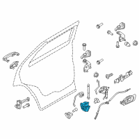 OEM 2018 Ford Taurus Latch Diagram - DG1Z-5426412-A