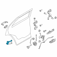 OEM Ford Explorer Door Check Diagram - BB5Z-7827204-A