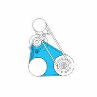 OEM Honda Accord Belt, Compressor Diagram - 38920-PAA-A01