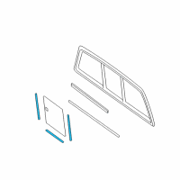 OEM 2008 Lincoln Mark LT Weatherstrip Diagram - 6L3Z-1542052-A