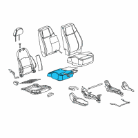 OEM 2007 Chevrolet Cobalt Seat Cushion Pad Diagram - 15780136