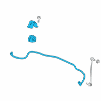 OEM 2013 Chevrolet Malibu Stabilizer Bar Diagram - 22810904