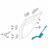 OEM 2014 Hyundai Veloster Latch Assembly-Rear Door, RH Diagram - 81420-2V000