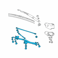 OEM 2016 Honda CR-Z Link, FR. Wiper Diagram - 76530-SZT-G01