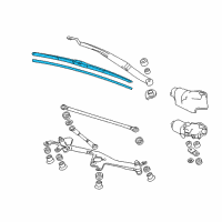 OEM 2016 Honda CR-Z Blade, Windshield Wiper (650MM) Diagram - 76620-SZT-G01