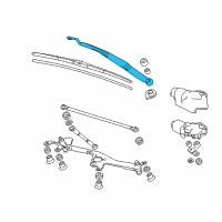 OEM 2011 Honda CR-Z Arm, Windshield Wiper (Driver Side) Diagram - 76600-SZT-G01