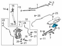 OEM 2022 Chevrolet Trailblazer Front Motor Diagram - 42709501