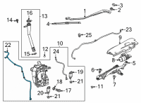 OEM 2022 Buick Encore GX Washer Hose Diagram - 42725366