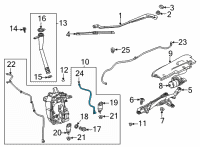 OEM 2020 Buick Encore GX Washer Hose Diagram - 42524920