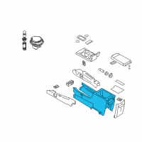 OEM 2009 Ford Taurus Center Console Diagram - 8G1Z-54045A36-BC