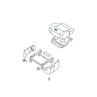 OEM 2007 Nissan Quest Pad-Front Seat Cushion Diagram - 87361-ZM00A